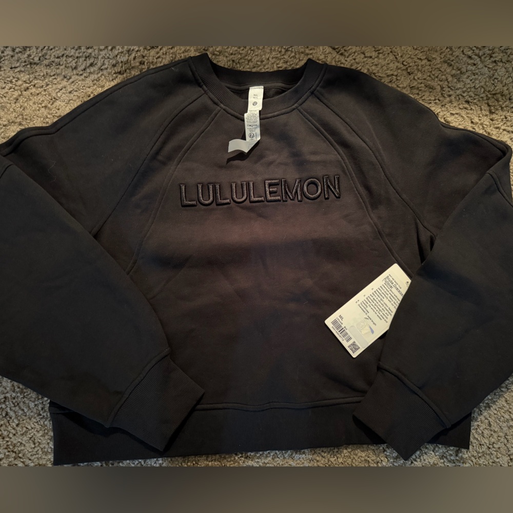 Black Lululemon Scuba Oversized Pullover M/L